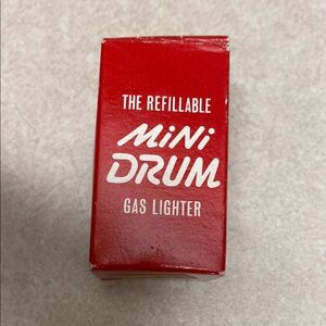 Mini Drum Red Gas Lighter Coca-Cola vintage